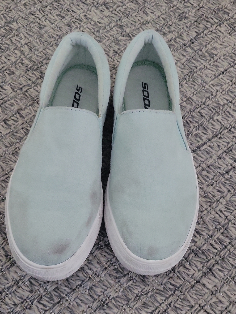 Soda Women's Slip-On Mules in Mint Green 6